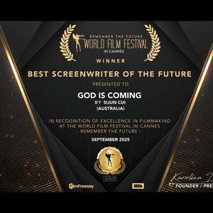 World Film Festival in Cannes — Best Screenwriter of the Future